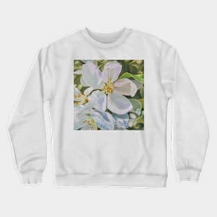 Ensemble - Apple Blossom flower painting Crewneck Sweatshirt